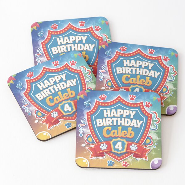 Item preview, Caleb's 4th Birthday designed and sold by whatifsticks.