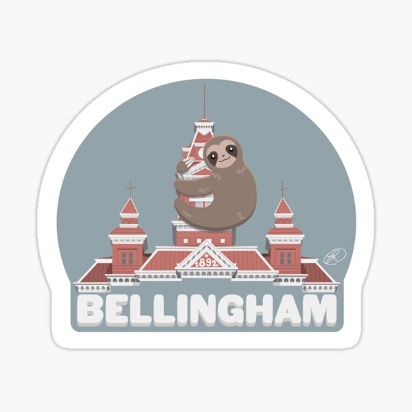 Vista previa del artículo con la obra «El perezoso de Bellingham», diseñado y vendido por Rowan_Auset.