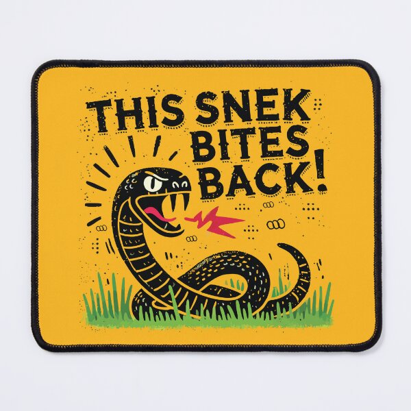Item preview, This Snek Bites Back Funny Snek Meme designed and sold by Scaryzz.