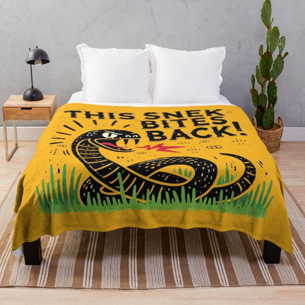 Item preview, This Snek Bites Back Funny Snek Meme designed and sold by Scaryzz.