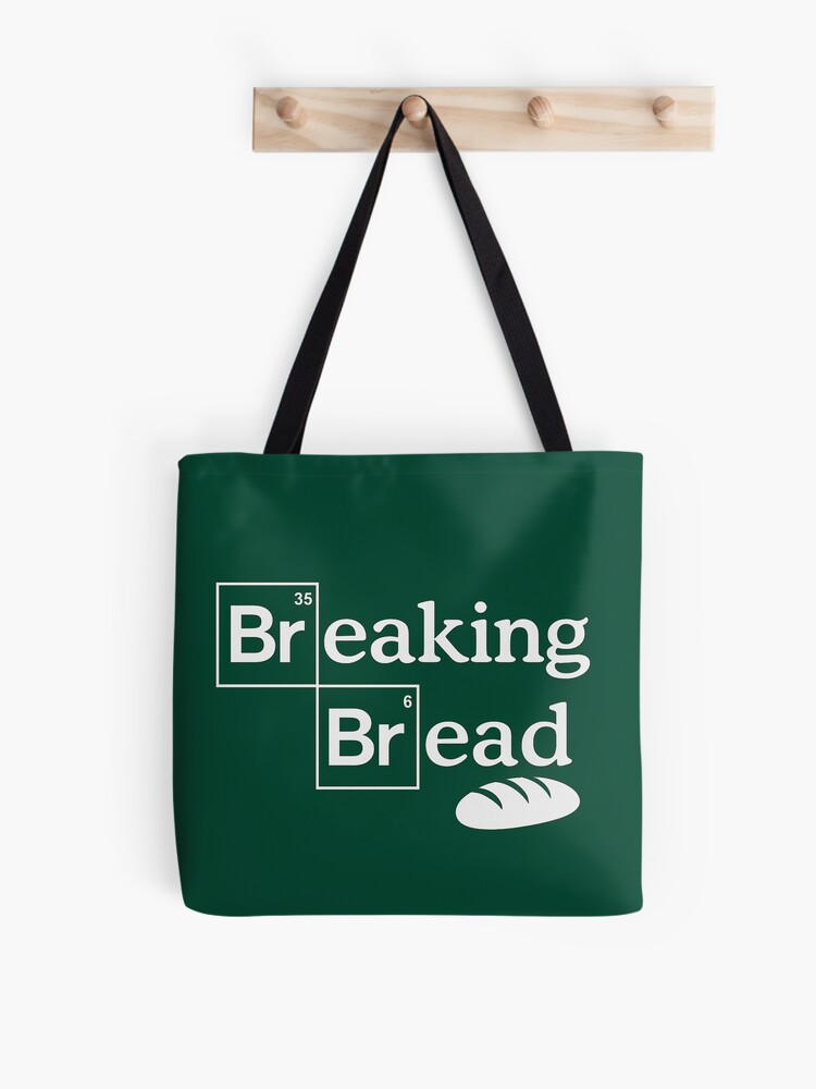 Thumbnail 1 of 2, Tote Bag, Breaking Bread | Parody designed and sold by Anistore44.