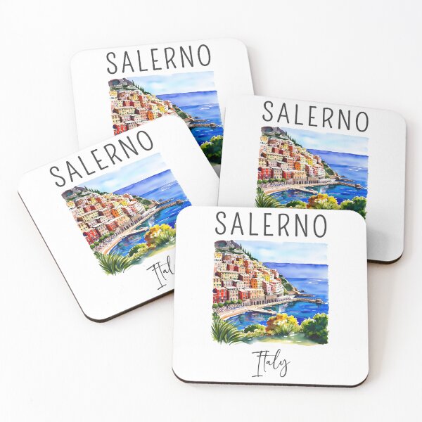 Item preview, A Watercolor Design of Salerno - Italy  designed and sold by Sketch-Shack.