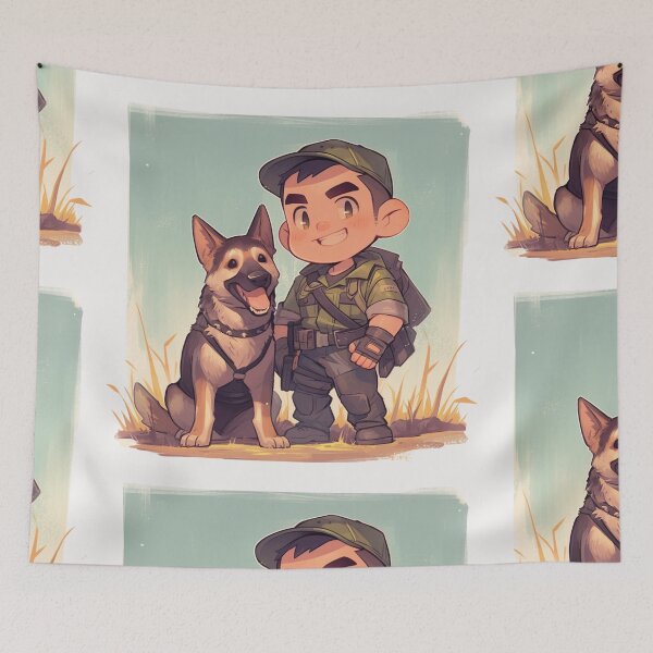 Item preview, Meat M@cCready and his dog companion designed and sold by MendaciousMina.