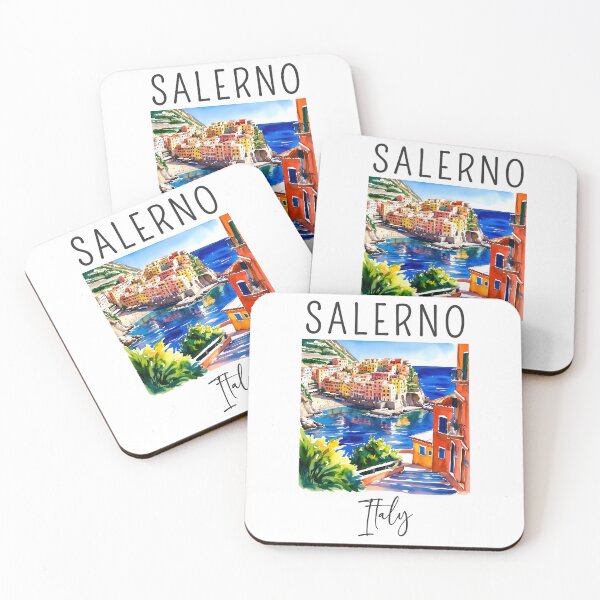 Item preview, A Watercolor Design of Salerno - Italy  designed and sold by Sketch-Shack.