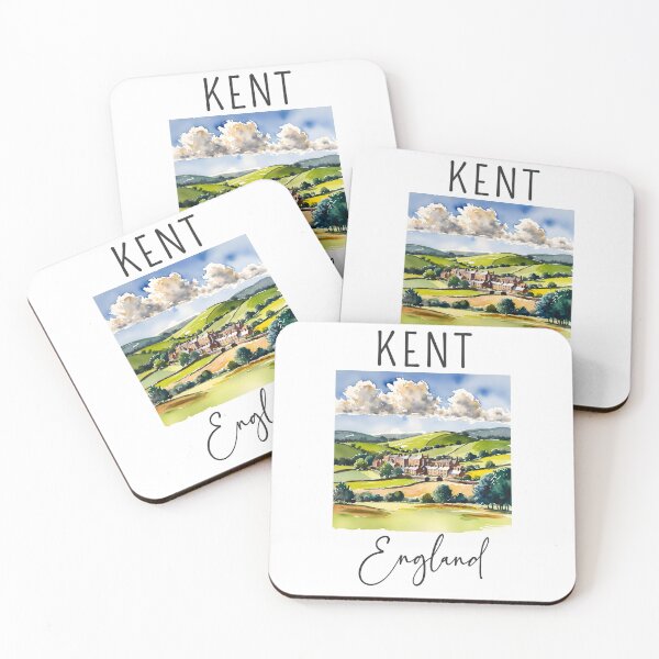 Item preview, A Watercolor Design of Kent - England designed and sold by Sketch-Shack.
