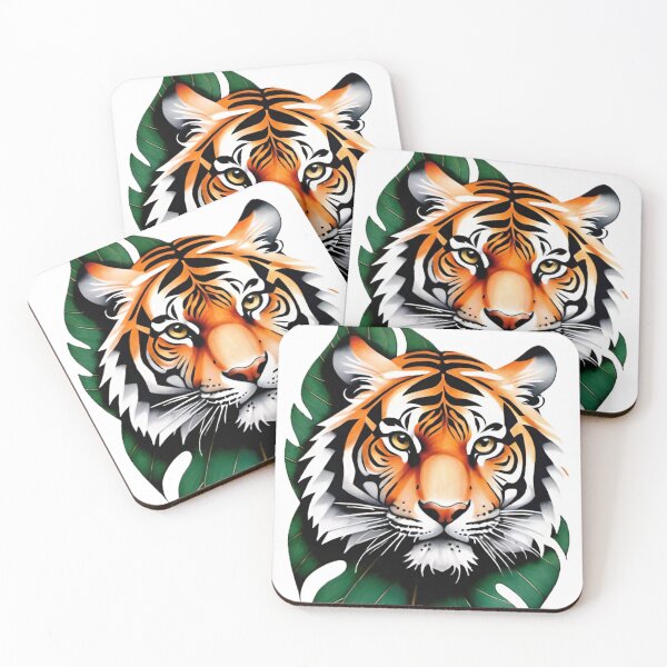 Item preview, tiger, wild cat, predator, abstraction designed and sold by DonnaBlankaArt.