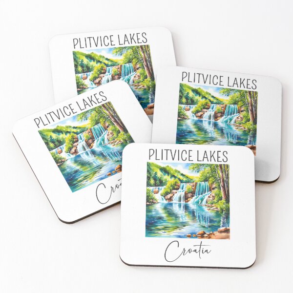 Item preview, A Watercolor Design of Plitvice Lakes - Croatia  designed and sold by Sketch-Shack.