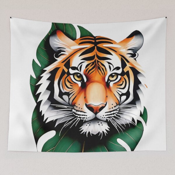 Item preview, tiger, wild cat, predator, abstraction designed and sold by DonnaBlankaArt.