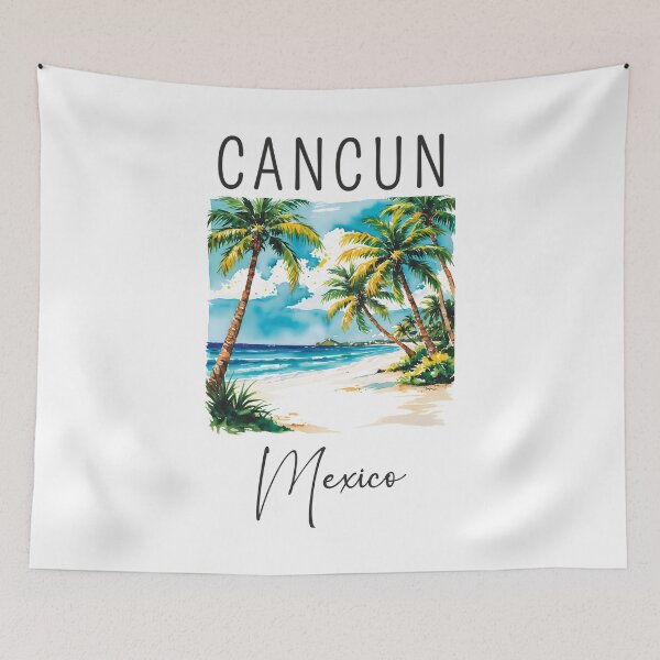 Item preview, A Watercolor Design of Cancun - Mexico  designed and sold by Sketch-Shack.