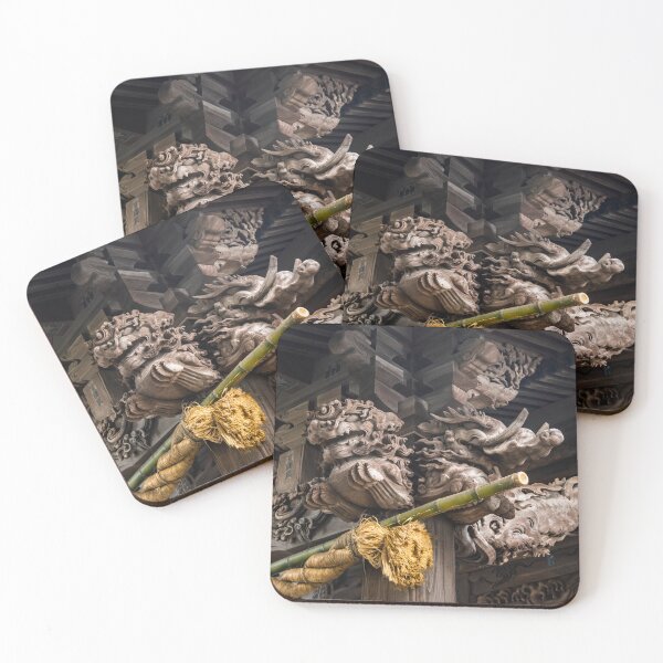 Item preview, Mythological Creatures on Tie Beams of Shinto Shrine designed and sold by Pix4Japan.