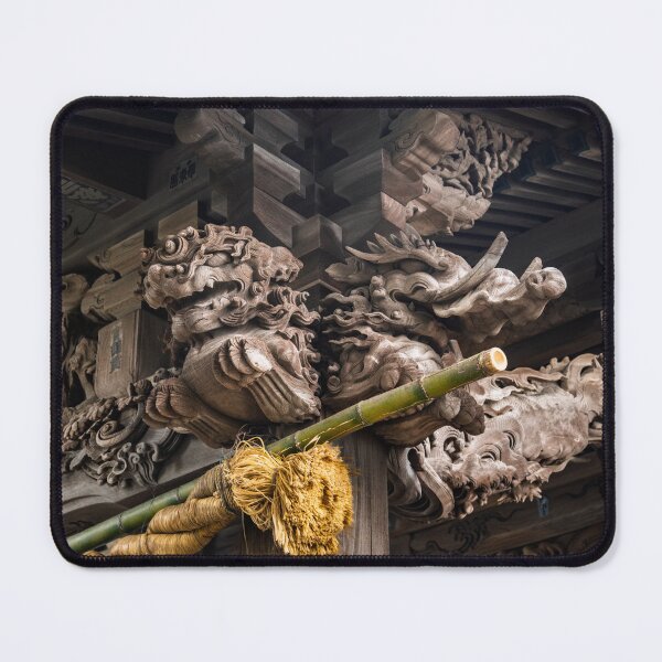 Item preview, Mythological Creatures on Tie Beams of Shinto Shrine designed and sold by Pix4Japan.