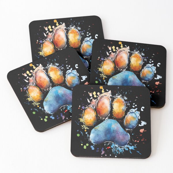 Item preview, Watercolor dog paw print 01 designed and sold by ArchDS.