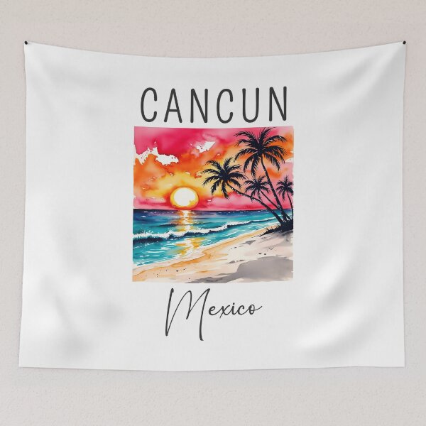 Item preview, A Watercolor Design of Cancun - Mexico  designed and sold by Sketch-Shack.