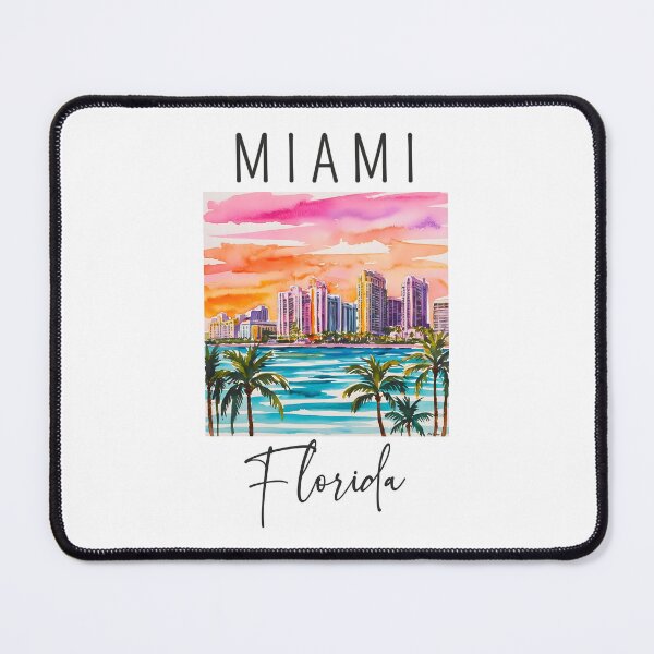 Item preview, A Watercolor Design of Miami - Florida designed and sold by Sketch-Shack.