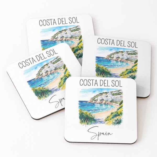 Item preview, A Watercolor Design of Costa del Sol - Spain  designed and sold by Sketch-Shack.