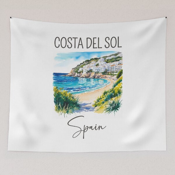 Item preview, A Watercolor Design of Costa del Sol - Spain  designed and sold by Sketch-Shack.