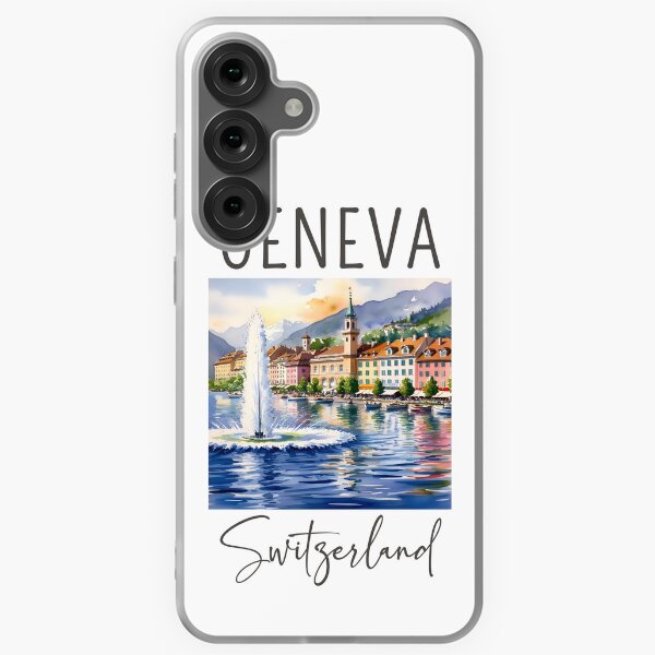 Item preview, A Watercolor Design of Geneva - Switzerland  designed and sold by Sketch-Shack.