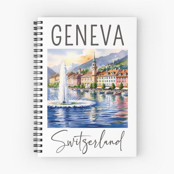 Item preview, A Watercolor Design of Geneva - Switzerland  designed and sold by Sketch-Shack.