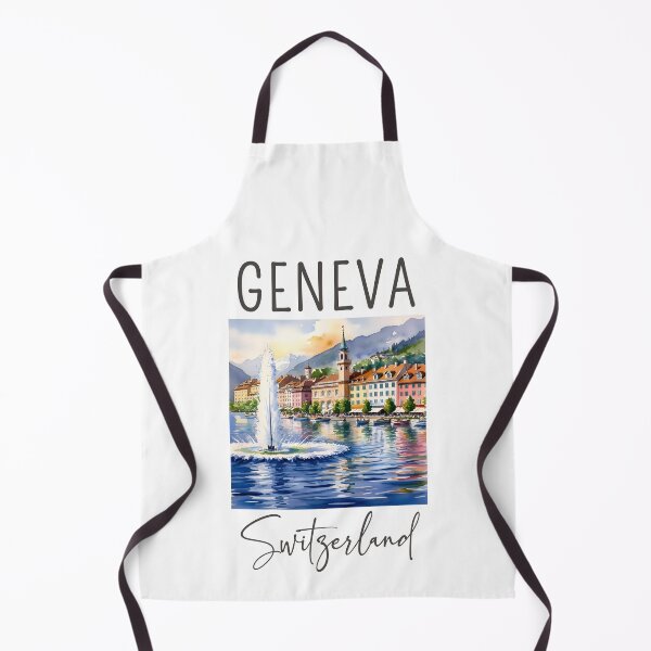 Artikelvorschau, Ein Aquarell-Design von Genf – Schweiz entworfen und verkauft von Sketch-Shack.