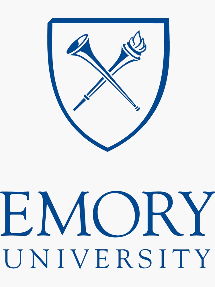Thumbnail 3 of 3, Sticker, Emory University designed and sold by Orange-Monkeys.