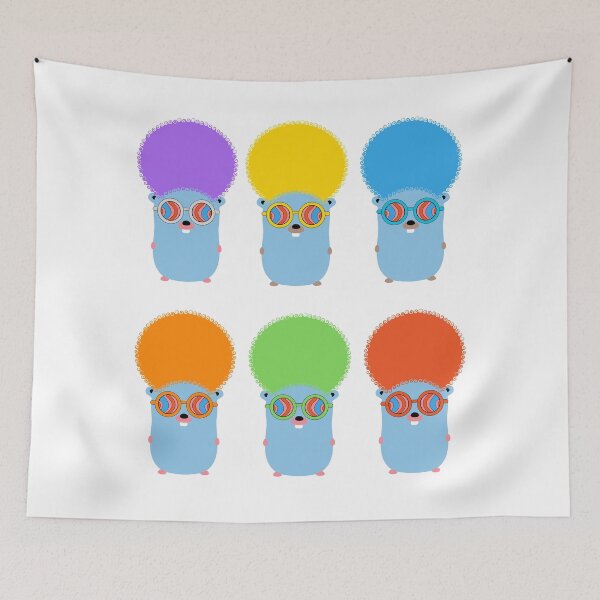 Item preview, Golang Gopher GO ,Disco Style ,Lang Programming Programmer  designed and sold by Redstrawberry13.