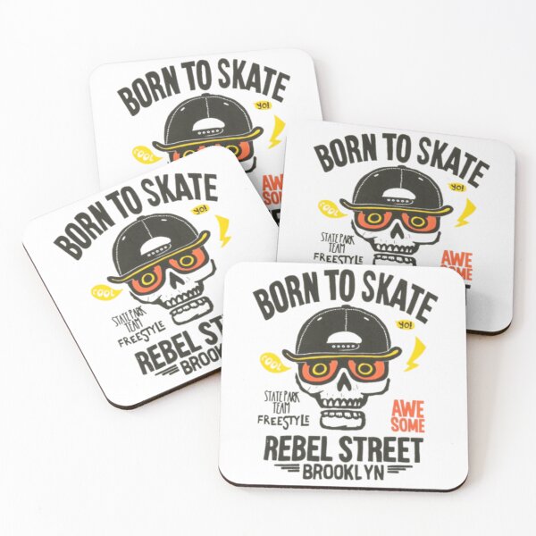 Item preview, Born to Skate – Vintage Skateboarding Typography Artwork designed and sold by Colorful-Garden.