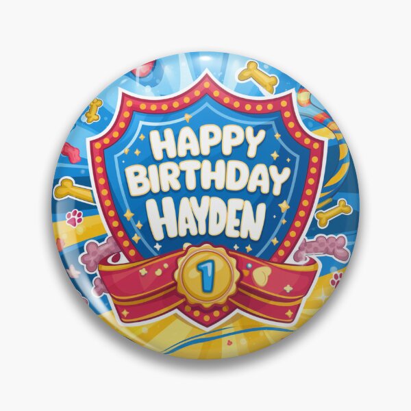 Item preview, Hayden’s 1st Birthday designed and sold by whatifsticks.