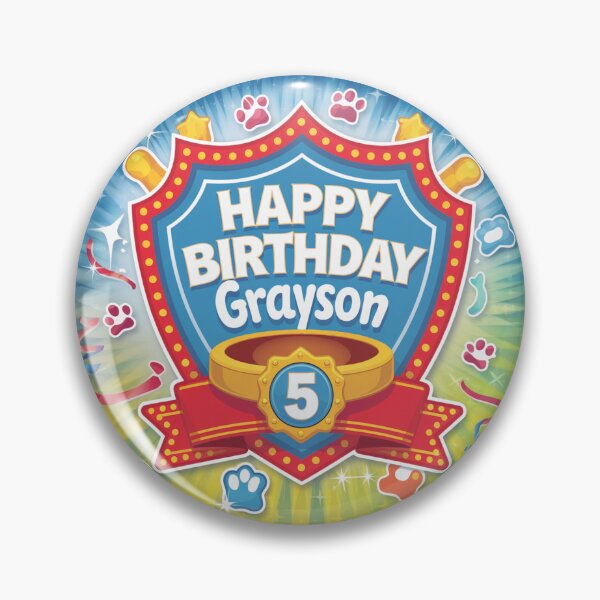 Item preview, Grayson's 5th Birthday designed and sold by whatifsticks.