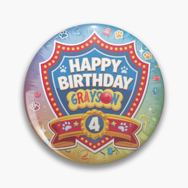 Item preview, Grayson's 4th Birthday designed and sold by whatifsticks.
