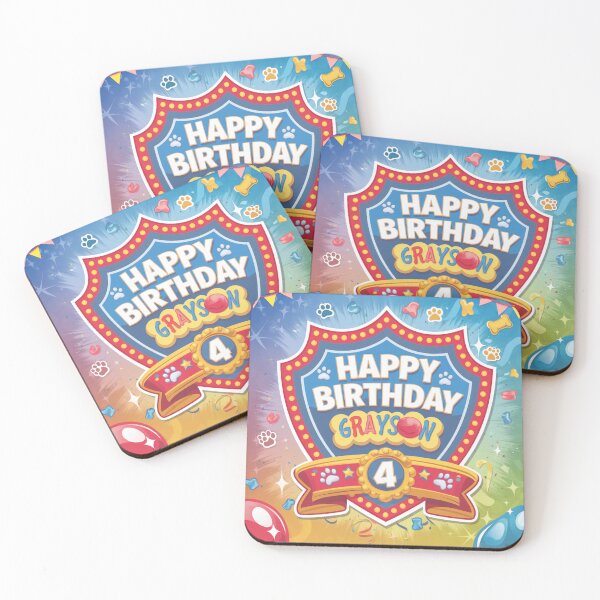 Item preview, Grayson's 4th Birthday designed and sold by whatifsticks.