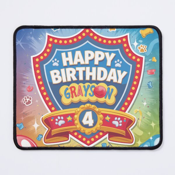 Item preview, Grayson's 4th Birthday designed and sold by whatifsticks.