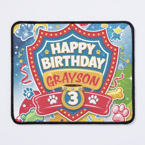Item preview, Grayson's 3rd Birthday designed and sold by whatifsticks.