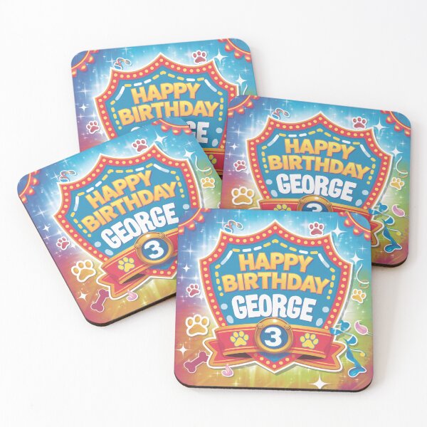 Item preview, George's 3rd Birthday designed and sold by whatifsticks.