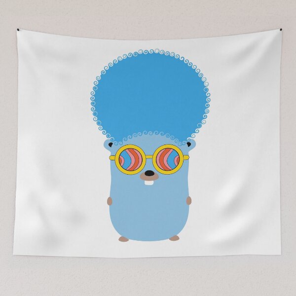 Item preview, Golang Gopher GO ,Disco Style ,Lang Programming Programmer  designed and sold by Redstrawberry13.