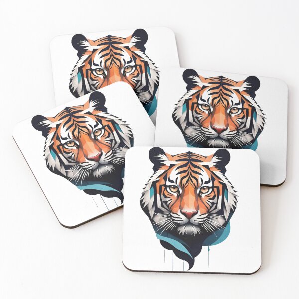 Item preview, tiger, wild cat, predator, abstraction designed and sold by DonnaBlankaArt.