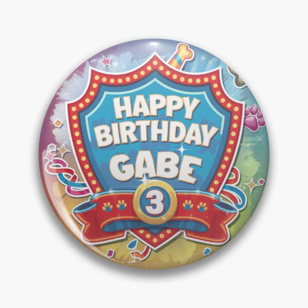 Item preview, Gabe's 3rd Birthday designed and sold by whatifsticks.