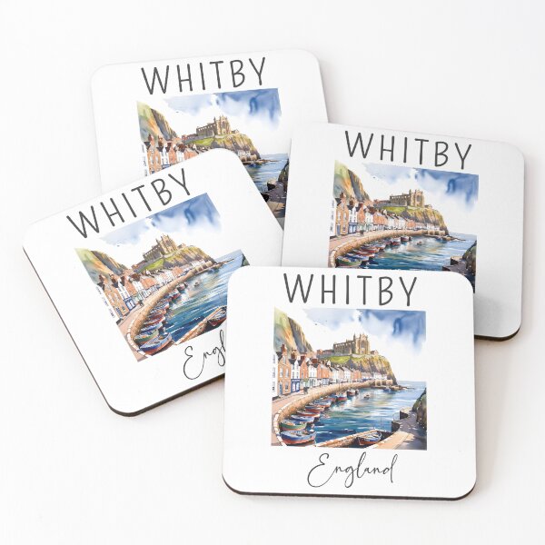 Item preview, A Watercolor Design of Whitby - England designed and sold by Sketch-Shack.