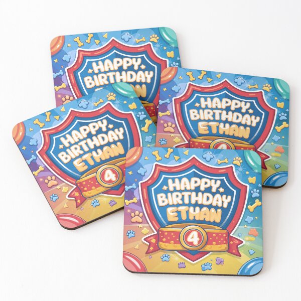 Item preview, Ethan's 4th Birthday designed and sold by whatifsticks.