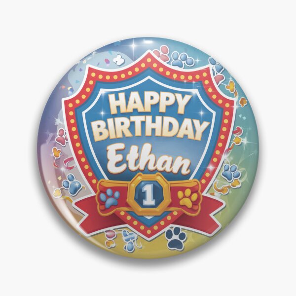 Item preview, Ethan’s 1st Birthday designed and sold by whatifsticks.