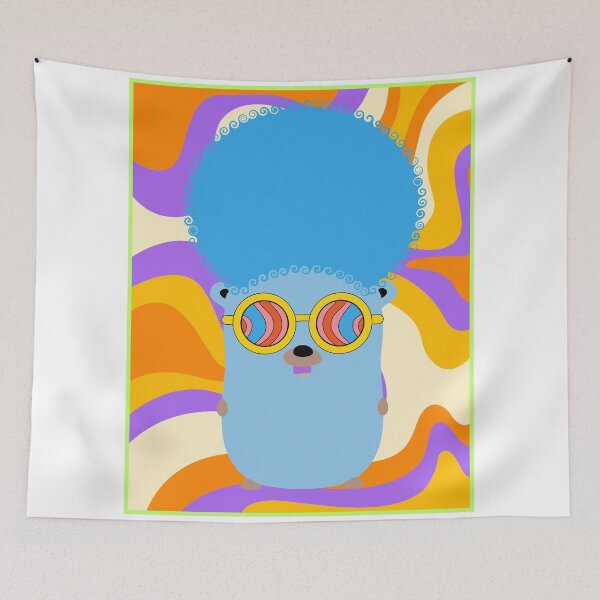 Item preview, Golang Gopher GO ,Disco Style ,Lang Programming Programmer  designed and sold by Redstrawberry13.
