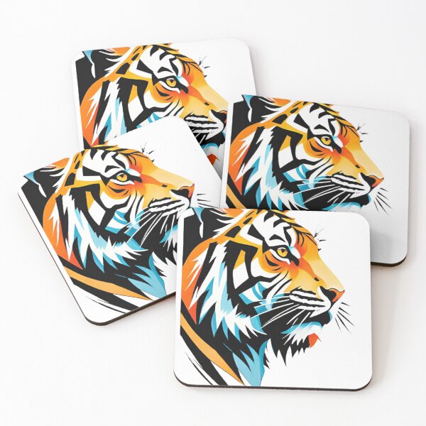 Item preview, tiger, wild cat, predator, abstraction designed and sold by DonnaBlankaArt.