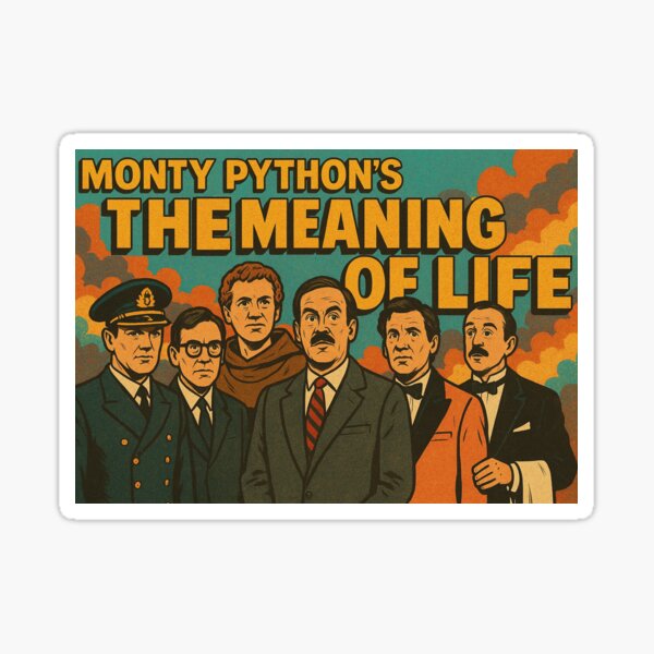 Artikel-Vorschau von Monty Python, The meaning of Life, designt und verkauft von Mauswohn.