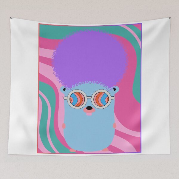 Item preview, Golang Gopher GO ,Disco Style ,Lang Programming Programmer  designed and sold by Redstrawberry13.