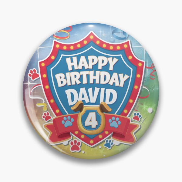 Item preview, David's 4th Birthday designed and sold by whatifsticks.