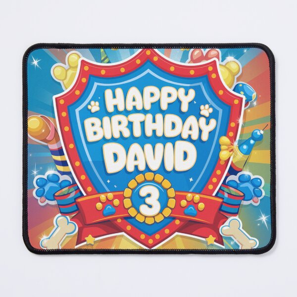 Item preview, David's 3rd Birthday designed and sold by whatifsticks.