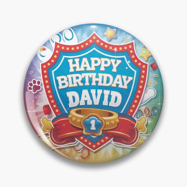 Item preview, David's 1st Birthday designed and sold by whatifsticks.