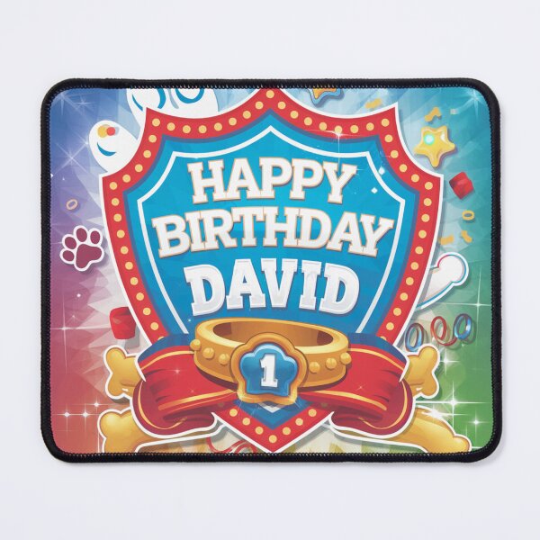 Item preview, David's 1st Birthday designed and sold by whatifsticks.