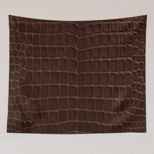 Item preview, Crocodile Leather – Dark Brown Texture designed and sold by Kaleidoscope Print.