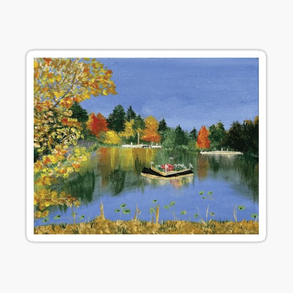 Item preview, Green Mt Sugar House River in Vermont designed and sold by Madeline Binder Art & Design.