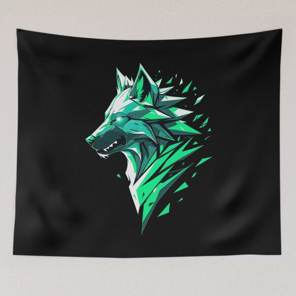 Item preview, Wolf Shape - GREEN designed and sold by StefAnimal.